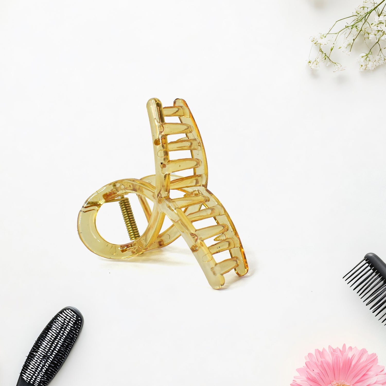 Plastic Hair Clamp Grip, Simple Matte Hair Barrette Clamp (1 Pc) Plastic Hair Clamp Grip, Simple Matte Hair Barrette Clamp (1 Pc)